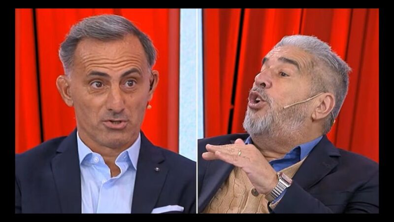 Cruce al aire entre Diego Latorre y el “Chavo” Fucks por Julián Álvarez