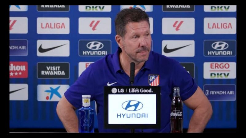 Simeone expresa optimismo sobre la situación de Julián Álvarez