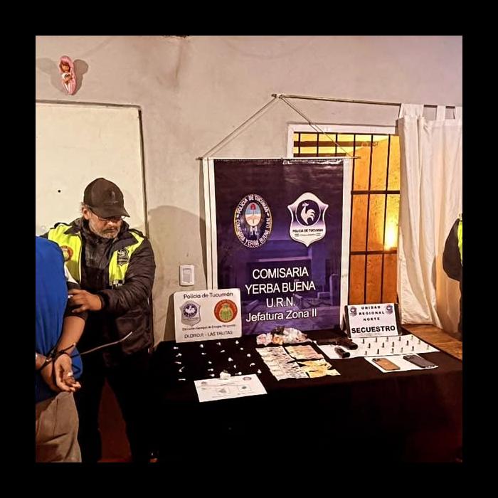 Aprehenden a tres personas que vendían cocaína en la vía pública